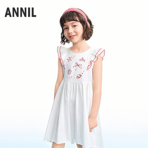 【实体店同款】女童短袖连衣裙夏季新款安奈儿童装AG623143 商品图2