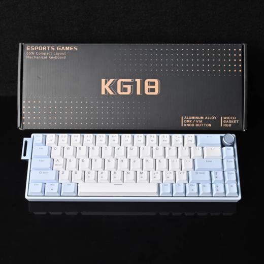 MX-KG18铝坨坨客制化RGB有线机械键盘支持QMK/VIA电脑游戏键盘 商品图7