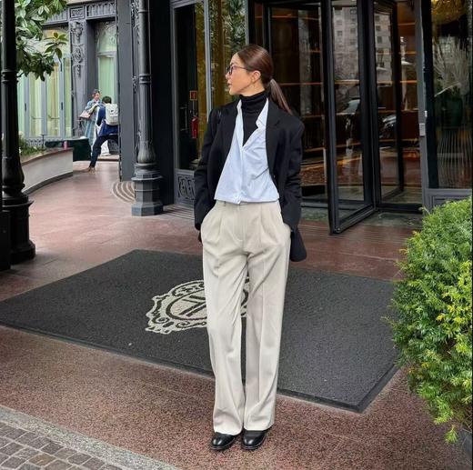 ROMI STUDIO“低调简雅”初剪澳毛意大利工艺直筒长裤 RWDSXT1757 商品图0