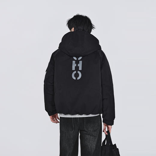 【新品上新】HX 冬季短款带帽羽绒服S100544266101/02 商品图3