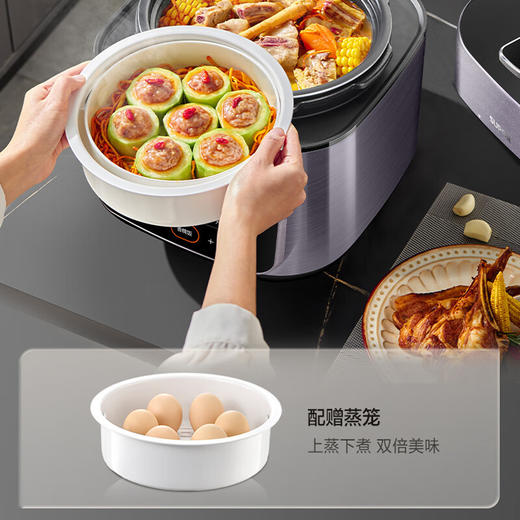 SUPOR/苏泊尔  电压力锅0涂层304不锈钢双胆5L高压锅SY-50FC5033 商品图3