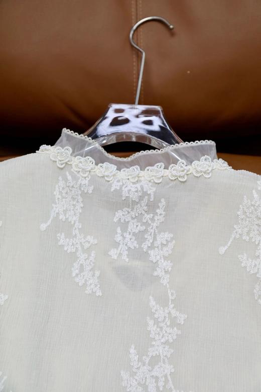 【服饰/饰品】浮花柔衫～重工微皱线绣肌理感小衫 C127065 商品图12