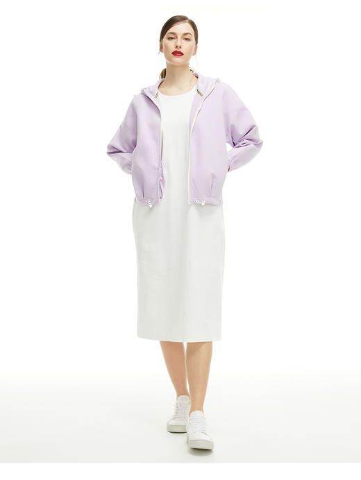 【直发】大保罗松身版连帽前中拉链女 卫衣-PS22KJ113W 商品图1