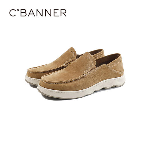 千百度2026春季男鞋时尚的圆头设计穿着更舒适懒人休闲A26181814 商品图4