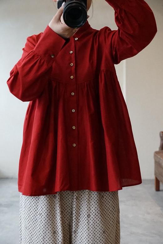 The last flower of the afternoon 定番款喇叭袖衬衫 商品图6