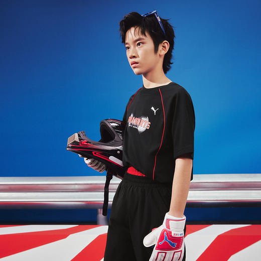 PUMA彪马童装2026夏季新款儿童男童短袖T恤凉感抗菌时尚 商品图2
