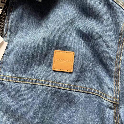 F031237美式复古工装底特律水洗做旧牛仔翻领夹克 商品图14