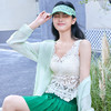 【带胸垫】女士新款蕾丝长款背心宽肩带美背背扣【FF26523】 商品缩略图1