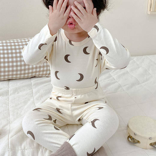 【亲肤透气❗不易起球】春秋款童装丹麦儿童家居服套装女童睡衣纯棉儿童秋衣秋裤男宝睡衣。xa 商品图2