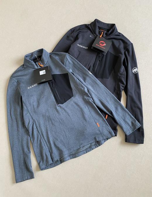 点此购买 猛犸象Aenergy Light春秋季男士户外高弹力半拉链套头打底衫 tuo 342126 商品图0