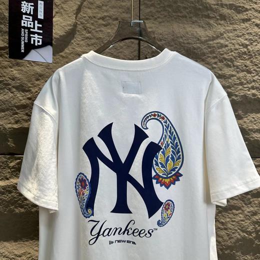 F031241腰果花系列印花logo刺绣设计透气针织休闲时尚宽松版型圆领短袖T恤 商品图13