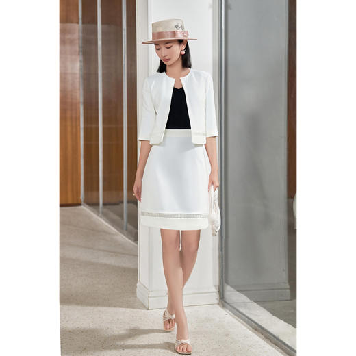 醋酸 三件套  外套+吊带+半身裙    套装5R25CG4642 商品图3