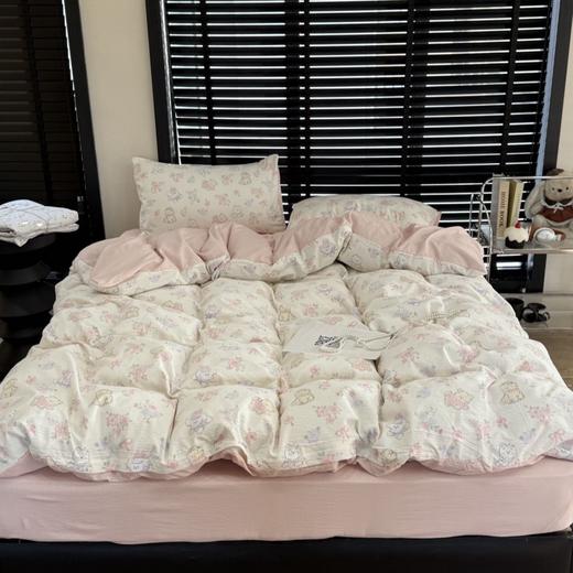 【好货团‼️88抢】早春A类有氧沐纱棉四件套， 让你的睡眠质量瞬间升级！韩国🇰🇷有氧沐纱棉四件套贝 商品图5