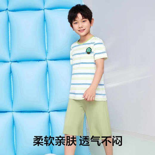 【清仓捡漏】【5A抑菌 100%棉】【120-150】【有棵树】男童夏季纯棉睡衣套装 商品图6