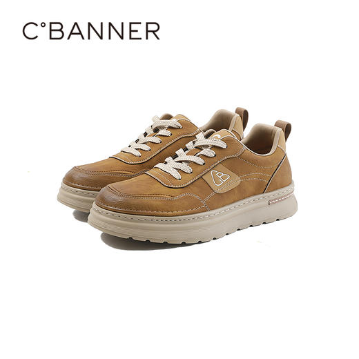 千百度2026春季男鞋纹理清晰 手感柔韧透气耐磨工装鞋A26116806 商品图4