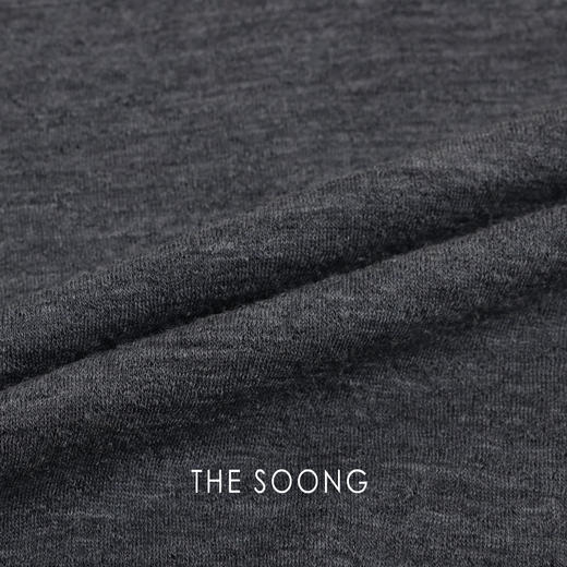 THESOONG"触感美学"纯羊毛细腻轻量肌理感圆领长袖T恤打底衫8669 商品图2