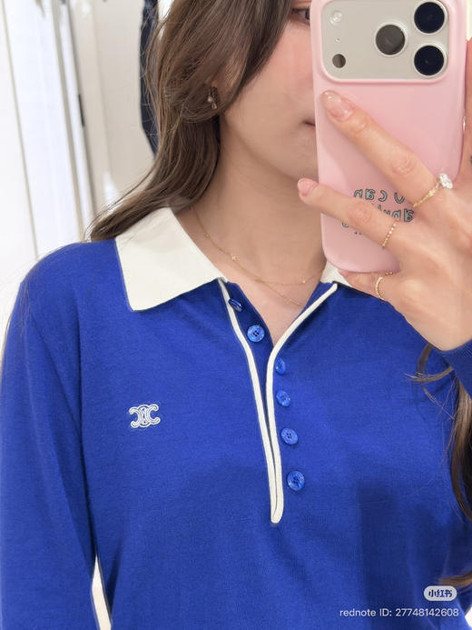 312-6 独家圆正 ce 26ss polo领套头长袖衫 准码很准 我穿XL 商品图13