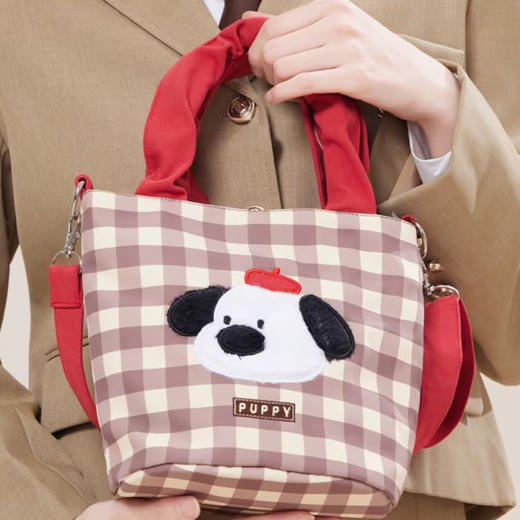 萌趣卡通格纹小狗斜挎包-纪念日百货门店同款169443190 商品图2