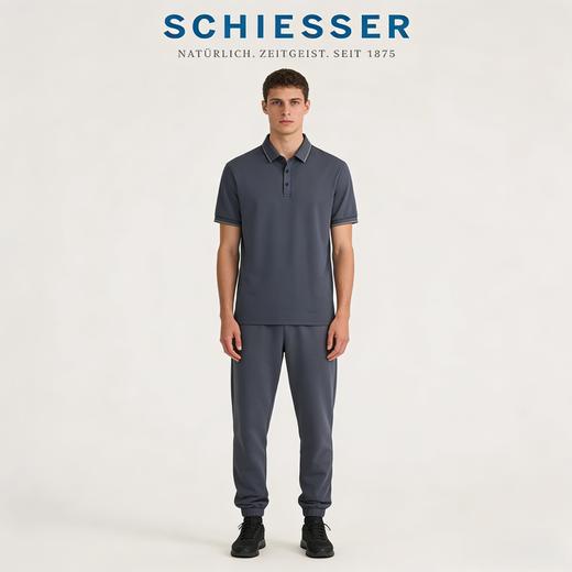 【时尚外穿POLO】德国舒雅男士轻薄透气时尚POLO领短袖上衣  39/26944U 商品图4