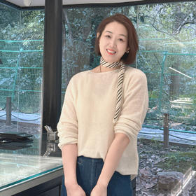 火桐hooton 皇家羊绒 春风有信 山羊绒一字领套头衫