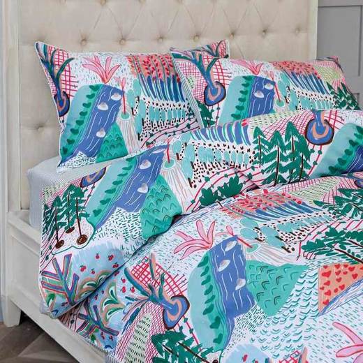 【代发】80支 奥帕卡 星梦奇缘 航空印迹 云朵里的花园 马克罗德森林 动物王国 蓝铂儿童四件套纯棉（尺寸为被罩尺寸） 商品图2