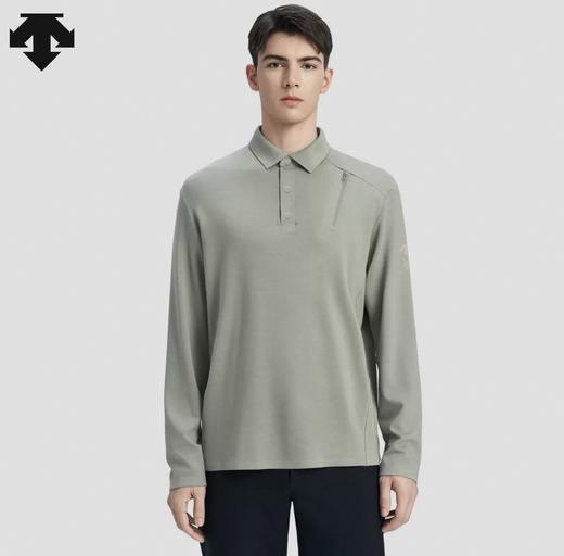 点此购买 迪桑特春秋季男士DUALIS系列都市通勤百搭长袖polo衫 yh 342098 商品图3