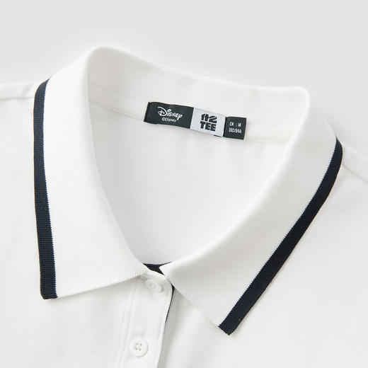 森马迪士尼合作系列POLO衫女夏季修身绣花撞色休闲风时尚百搭衣服 商品图2