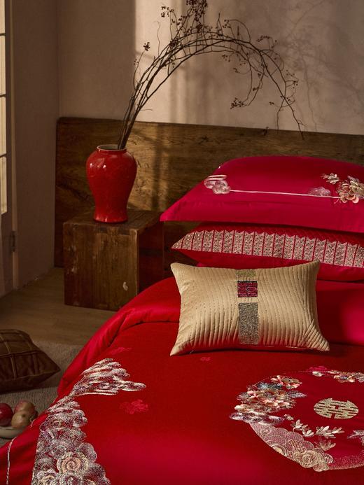 2026新款 婚庆纯棉刺绣四件套-花样年华 商品图1