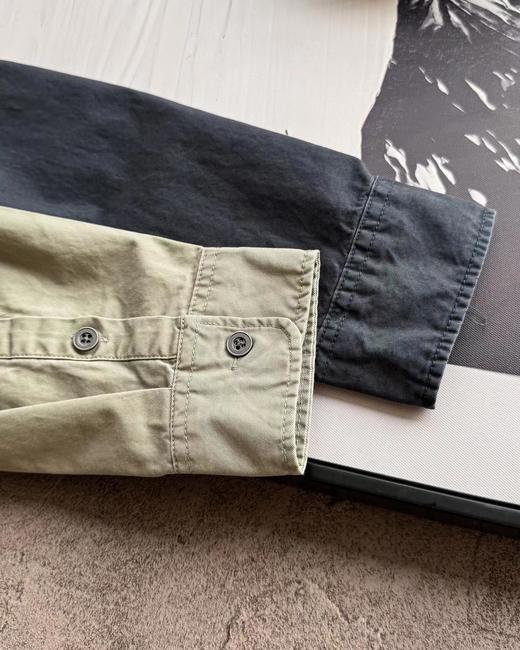 F031252时尚松弛慵懒老钱风刺绣情侣休闲商务牛仔尼龙衬衫外套 商品图7