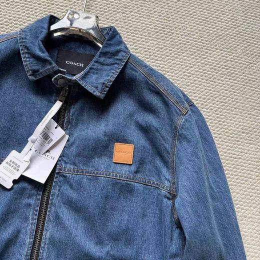 F031237美式复古工装底特律水洗做旧牛仔翻领夹克 商品图11