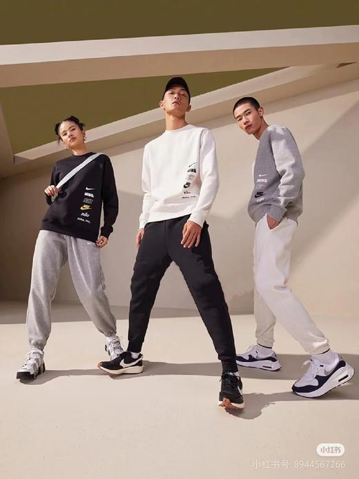 F031235春季新款男女同款细腻柔软轻盈舒适串标圆领运动卫衣 商品图5