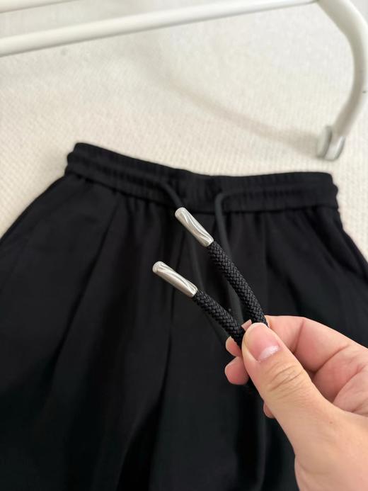 F031234春款纯棉廓形宽松修饰腿型刺绣小马弯刀休闲卫裤 商品图13