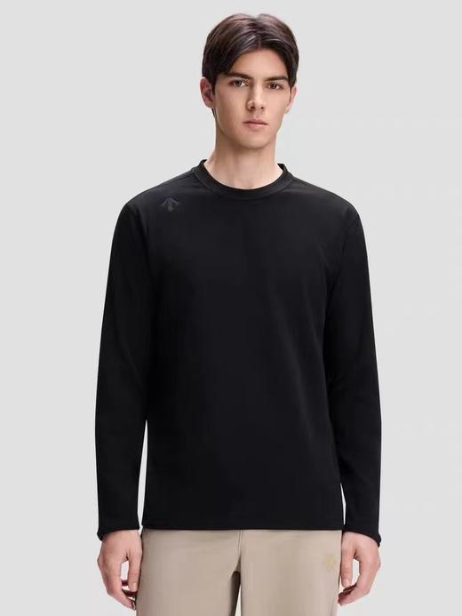 F031250新品多色户外休闲速干运动德绒微拉绒圆领男女同款长袖T恤 商品图6