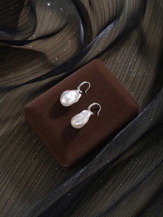 子佩集【云隙微光】银S925珍珠惜王妃耳环【W5650】巴洛克2602 商品图3