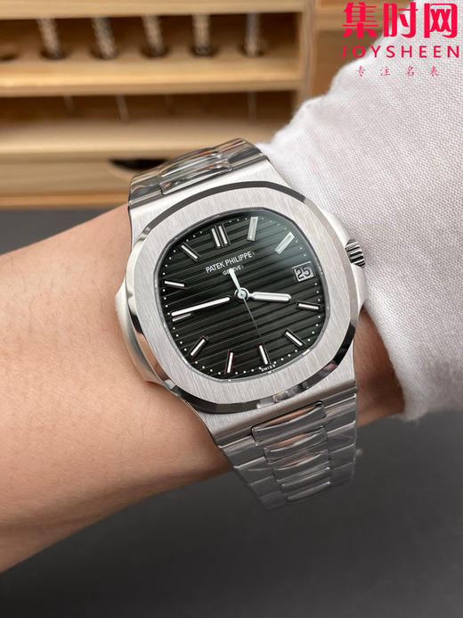 百达翡丽DDF鹦鹉螺5711系列 薄荷绿 绿色盘 男士腕表 丹东324一体机 商品图8