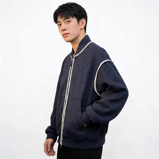 【颜值与质感双在线 华夫格肌理】春秋情侣款松弛感棒球服（ELXM99-WY715） 商品图12