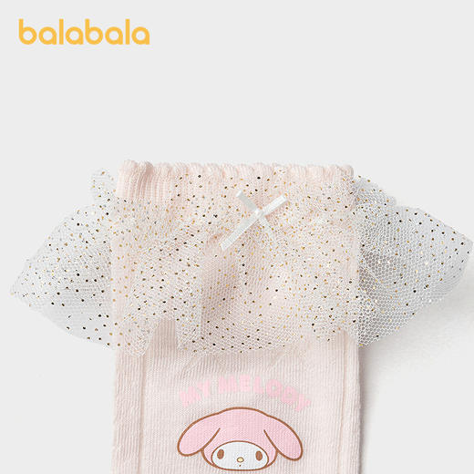 【三丽鸥IP商场同款】巴拉巴拉女童袜子夏网眼袜透气中筒袜两双装 商品图2