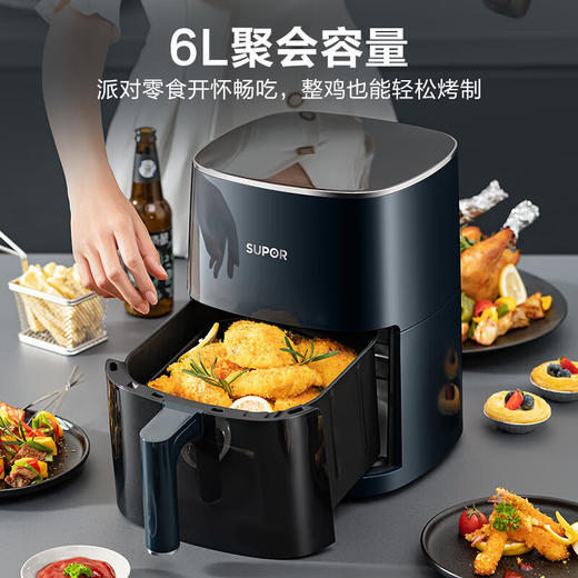 SUPOR/苏泊尔   6L可视蒸汽嫩炸触控智能多功能电炸锅 KD60D830A 商品图0