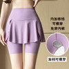 【高腰假两件❗鲨鱼裤/芭比裙裤】超显身材穿出“小蛮腰”无痕胶高弹力松紧「双层微压无痕工艺」360°弹力收腹，亲肤舒适骑行裤+健身+休闲，夏外穿弹力大码空调裤裸感瑜伽打底裤子L 商品缩略图2