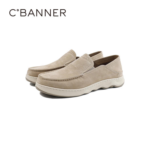 千百度2026春季男鞋时尚的圆头设计穿着更舒适懒人休闲A26181814 商品图5