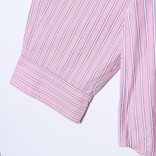 SDSA男装2026新款高贵轻奢简约时尚撞色竖纹长袖衬衫百搭宽松衬衣 商品图3