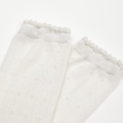 ROMI STUDIO“云朵袜”桑蚕丝混纺针织微弹卷边小腿袜 RWDSP02221 商品图2