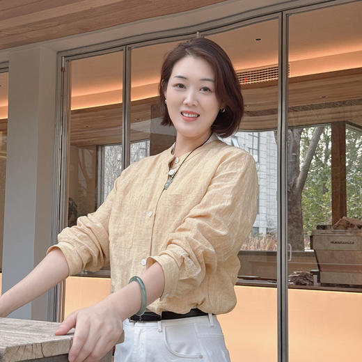 火桐hooton铂金系列 檀木与杜松 色织汉麻衬衫外套 商品图4