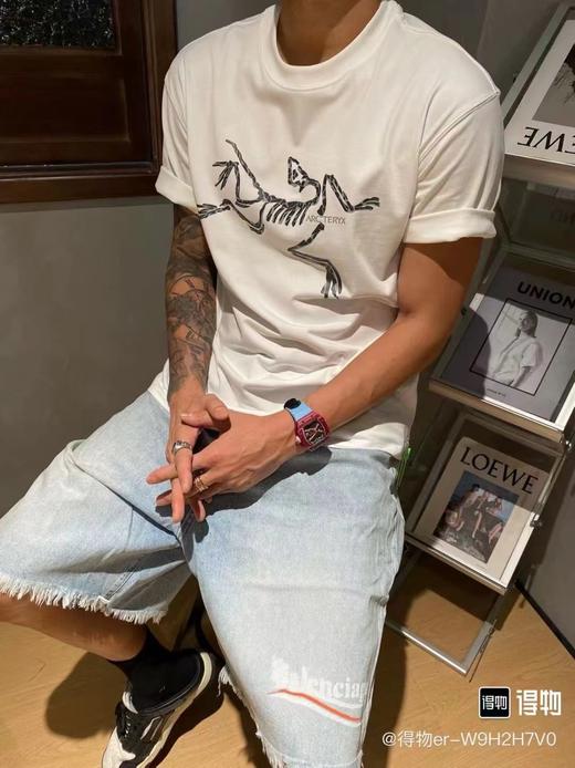 袅家CORMAC LOGO SS 男女同款 有机棉短袖T恤衫 商品图2