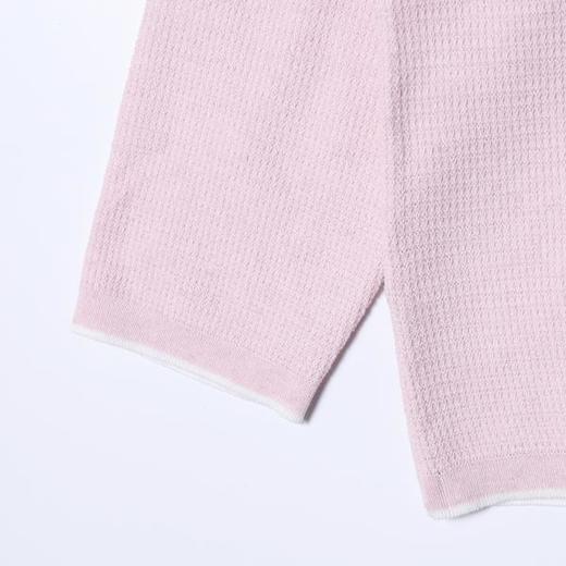 SDSA男装2026新款高贵轻奢简约时尚撞色亨利领针织毛衣百搭慵懒风 商品图3