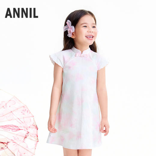 【实体店同款】女童连衣裙夏季新款安奈儿童装XG623125 商品图0