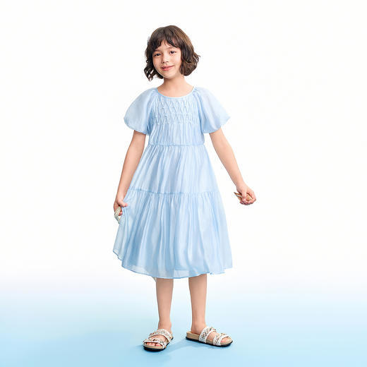 【实体店同款】女童短袖连衣裙夏季新款安奈儿童装AG623136 商品图3