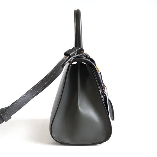 【95新】Delvaux德尔沃Brillant系列深灰色mini Brillant手提单肩包女士270226NJS15 商品图3