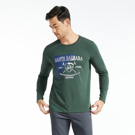 【直发】圣大保罗 秋冬新品男士长袖棉T-PW19KT116M 商品图0