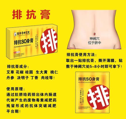 张仲景研究院三维一体SO排抗膏/缩胃膏/断糖膏  秀丽 商品图9